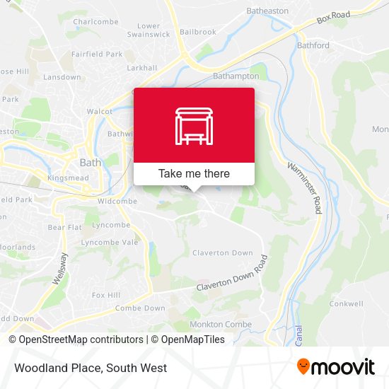 Woodland Place map