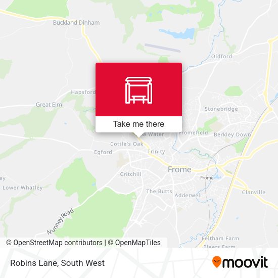 Robins Lane map