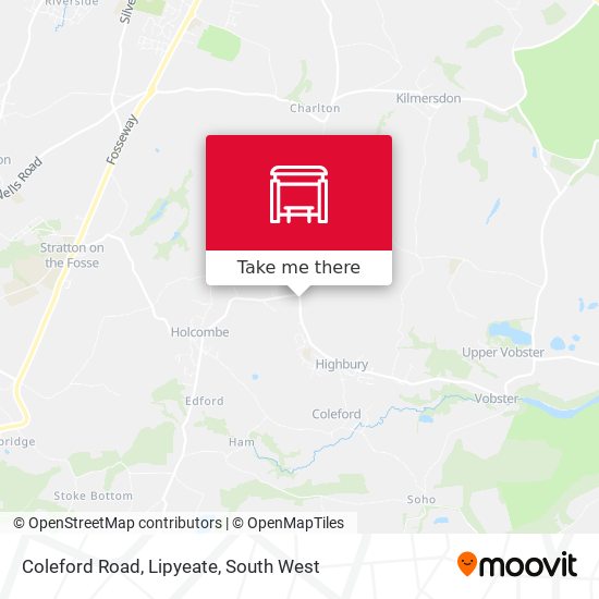 Coleford Road, Lipyeate map