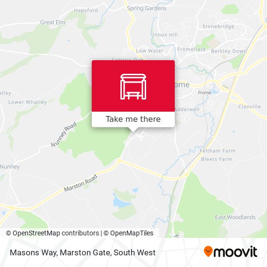 Masons Way, Marston Gate map