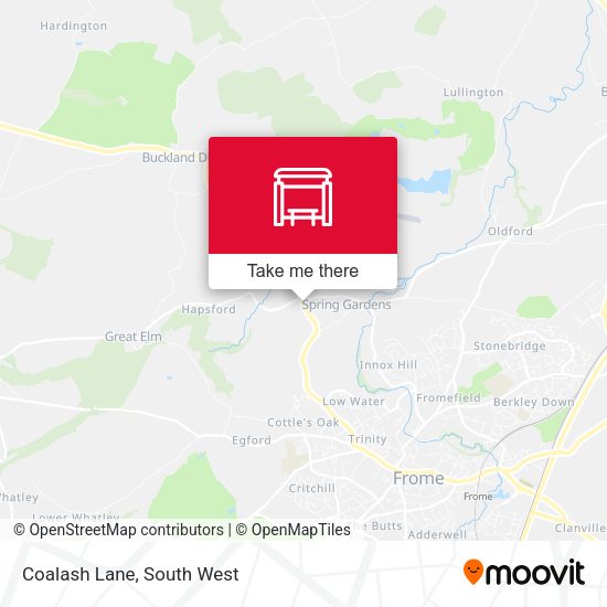 Coalash Lane map