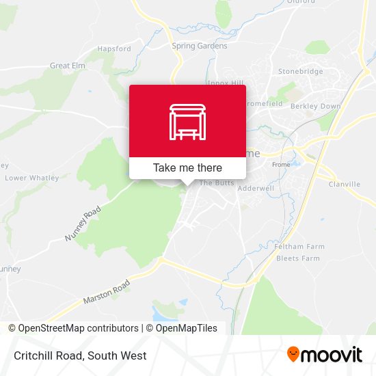 Critchill Road map