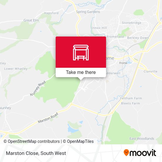 Marston Close map