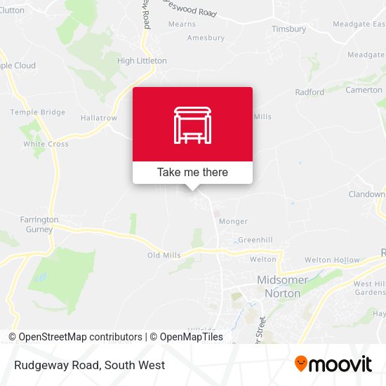 Rudgeway Road map