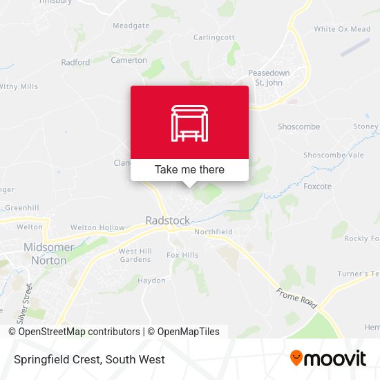 Springfield Crest map