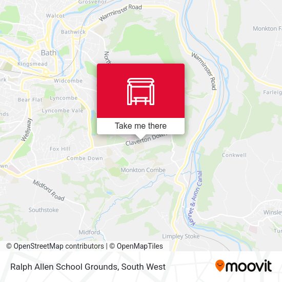 Ralph Allen School Grounds map