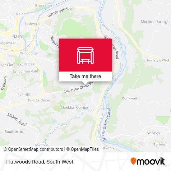 Flatwoods Road map