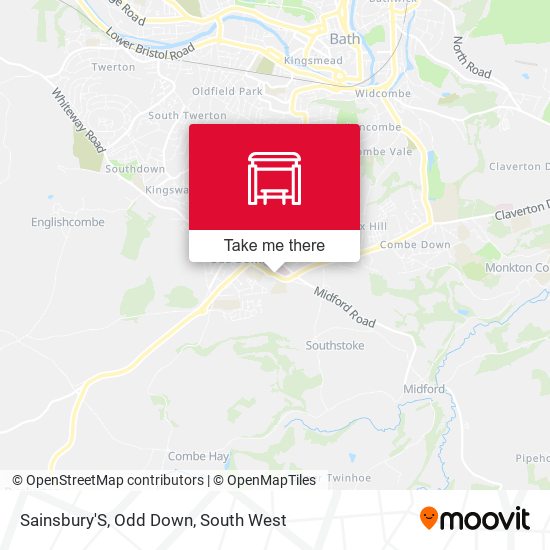 Sainsbury'S, Odd Down map