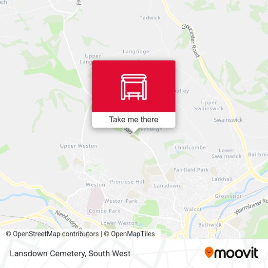 Lansdown Cemetery map