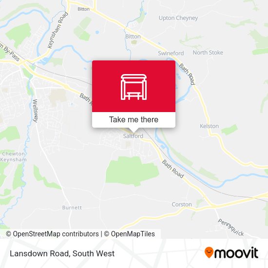 Lansdown Road map