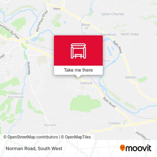 Norman Road map