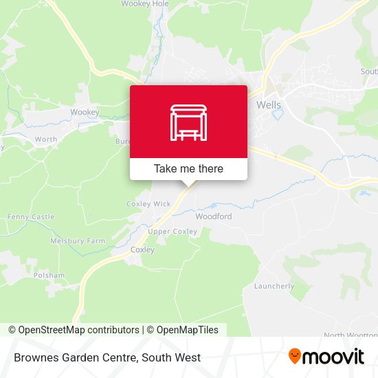 Brownes Garden Centre map