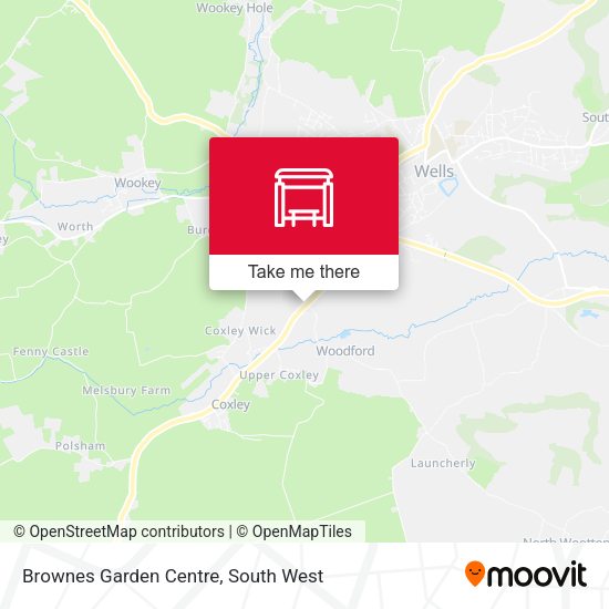 Brownes Garden Centre map
