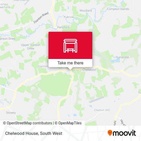 Chelwood House map