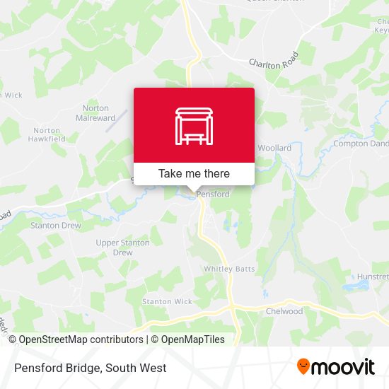 Pensford Bridge map