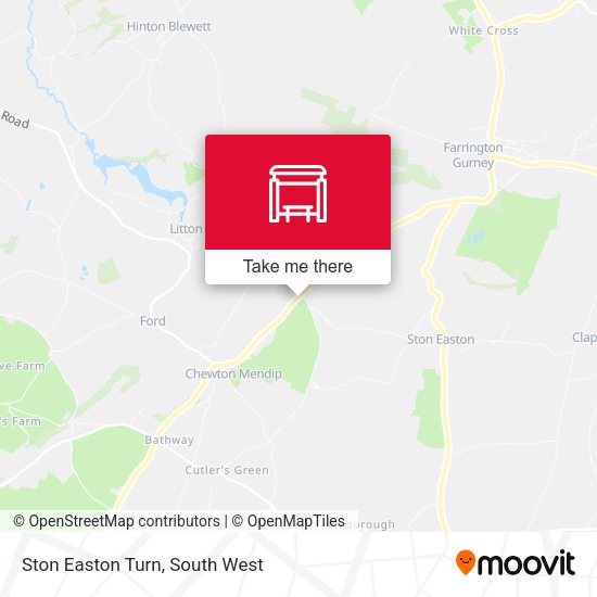 Ston Easton Turn map