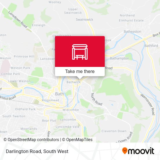Darlington Road map
