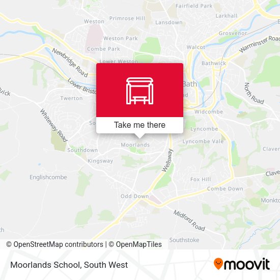 Moorlands School map