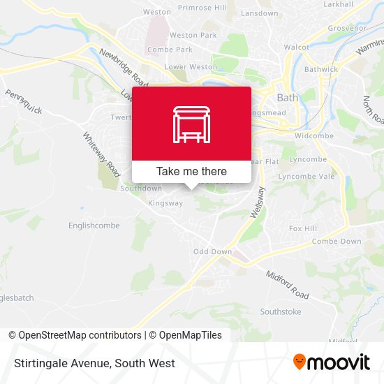 Stirtingale Avenue map