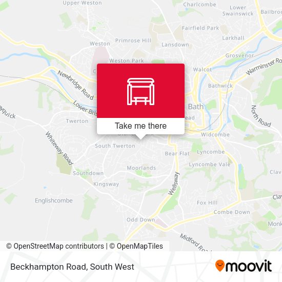 Beckhampton Road map