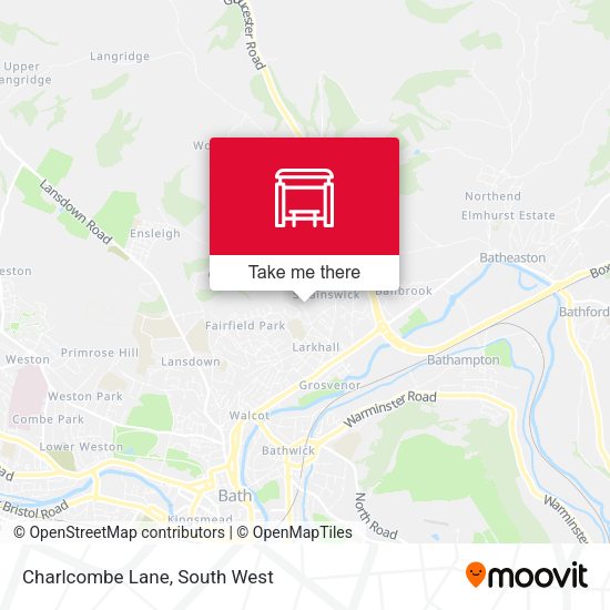 Charlcombe Lane map