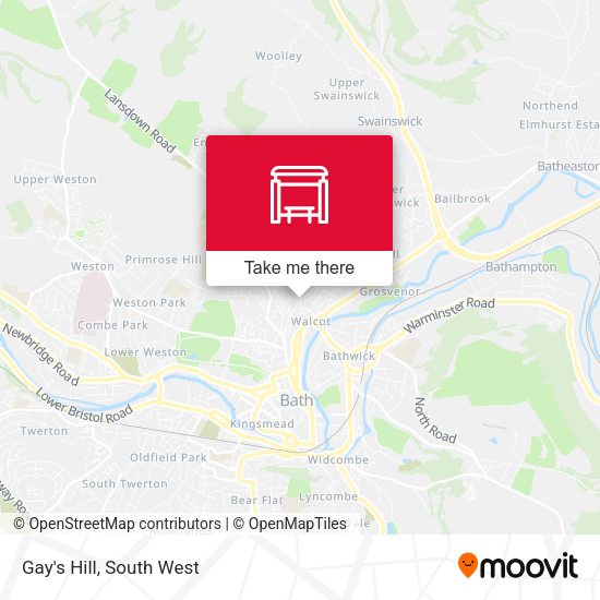 Gay's Hill map
