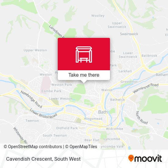 Cavendish Crescent map