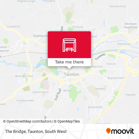 The Bridge, Taunton map