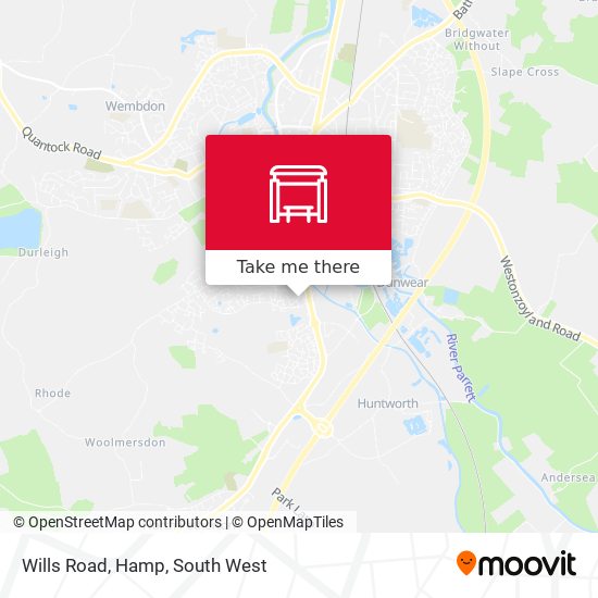 Wills Road, Hamp map