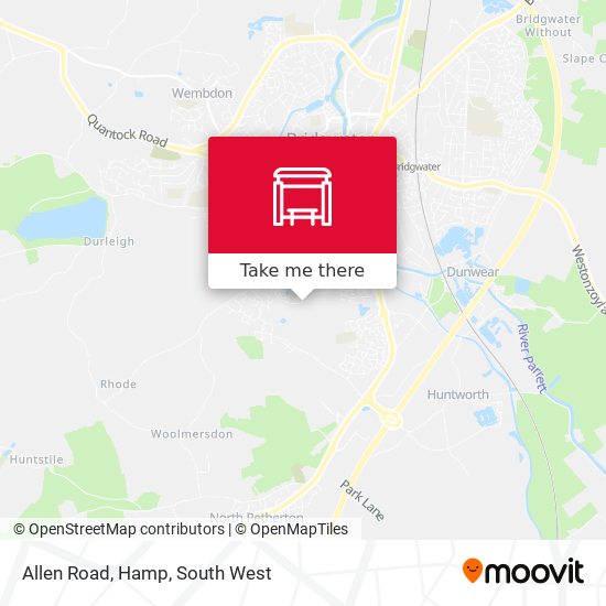 Allen Road, Hamp map
