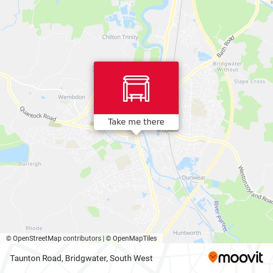 Taunton Road, Bridgwater map