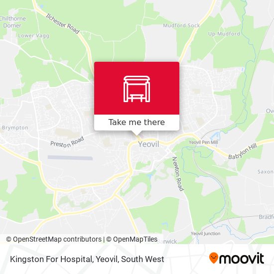 Kingston For Hospital, Yeovil map