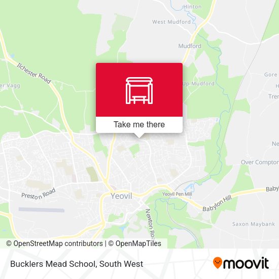 Bucklers Mead School map