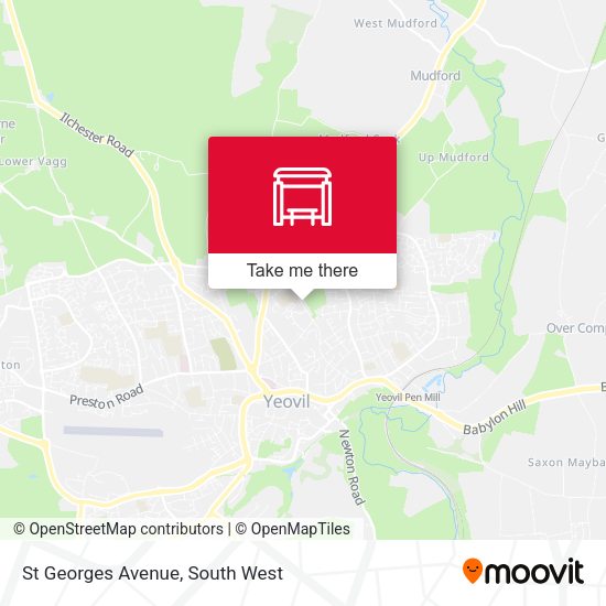 St Georges Avenue map