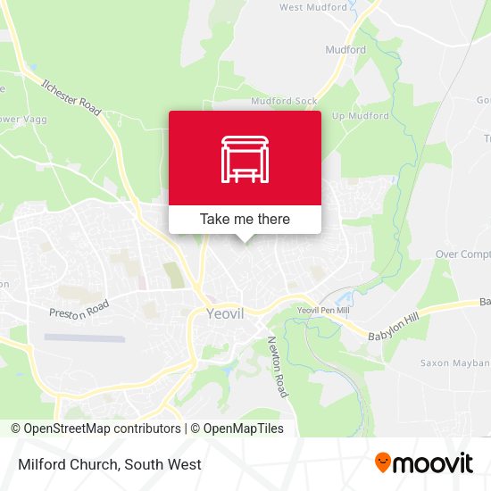 Milford Church map