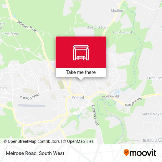Melrose Road map