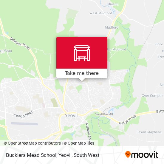 Bucklers Mead School, Yeovil map