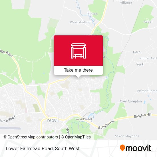 Lower Fairmead Road map