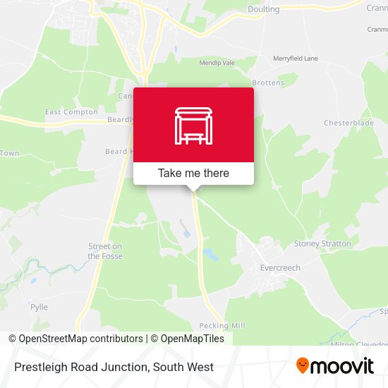 Prestleigh Road Junction map