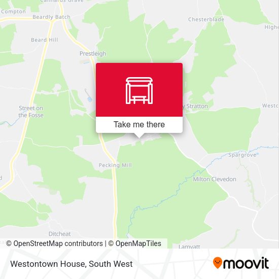 Westontown House map