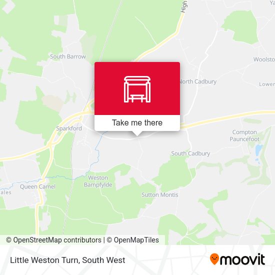 Little Weston Turn map