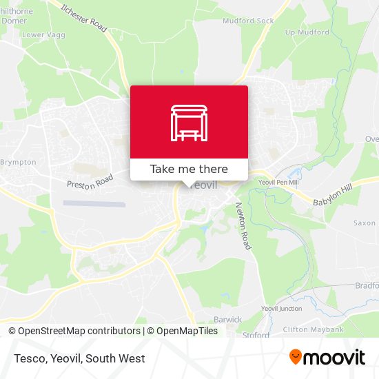 Tesco, Yeovil map