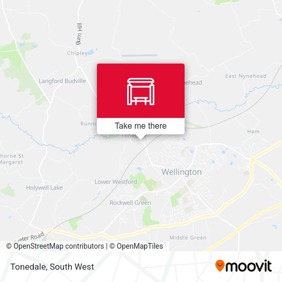 Tonedale map