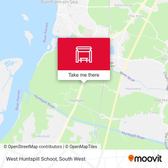 West Huntspill School map