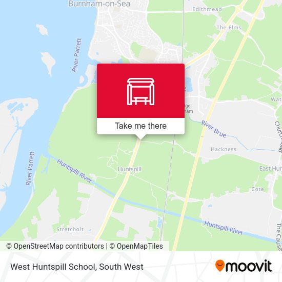 West Huntspill School map