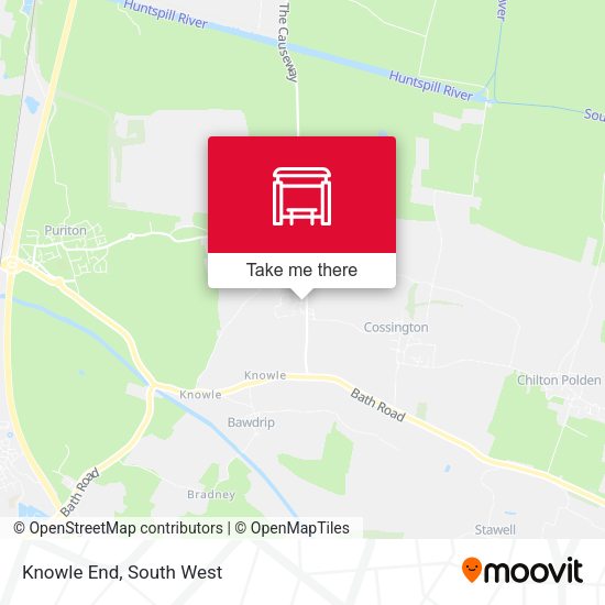 Knowle End map