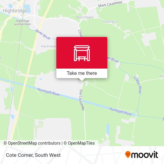 Cote Corner map