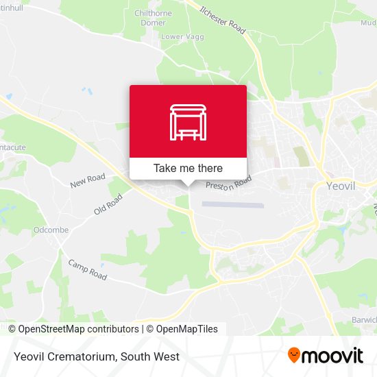Yeovil Crematorium map