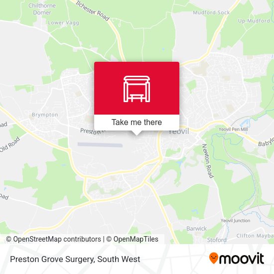 Preston Grove Surgery map