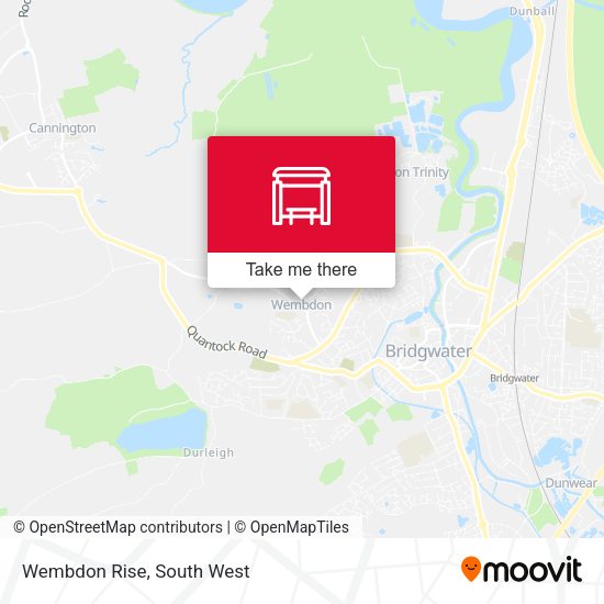 Wembdon Rise map